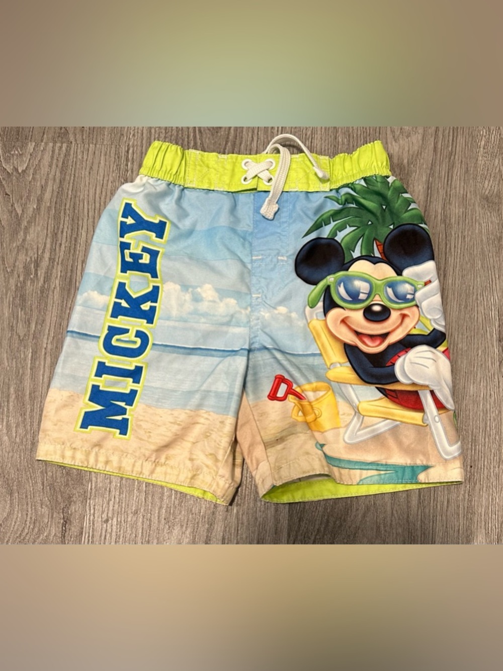 ⭐️Disney Mickey Mouse Boys Beach Swim Trunks 3T (see notes and pic)